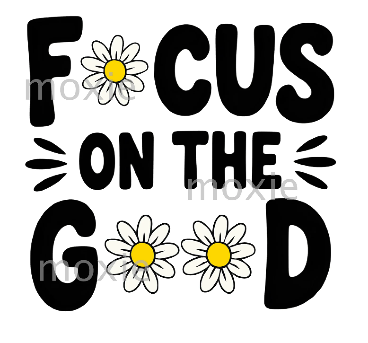 Focus On The Good Decal & Acrylic Blank COMBO
