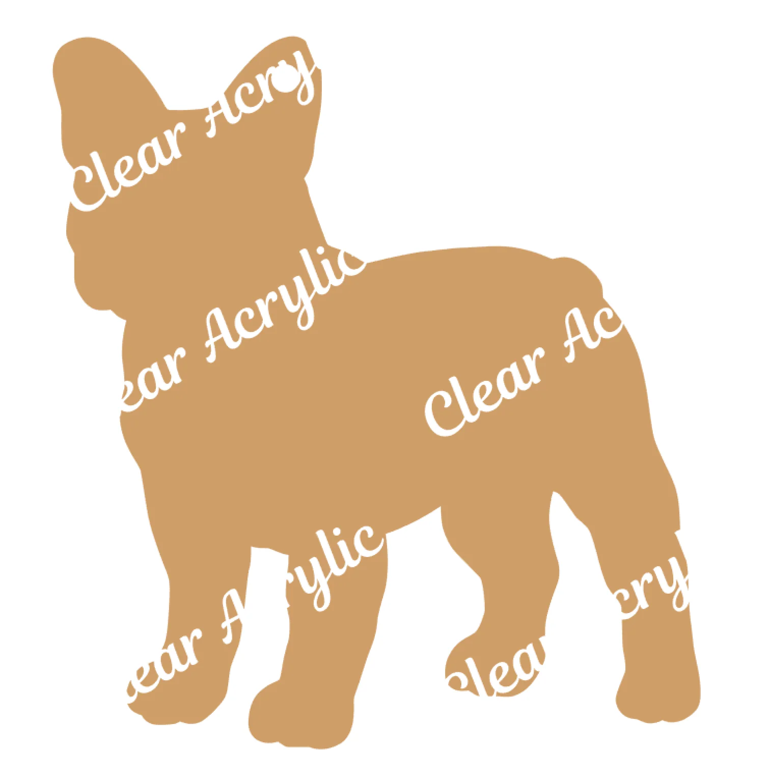 French Bulldog Dog Profile Acrylic Blank