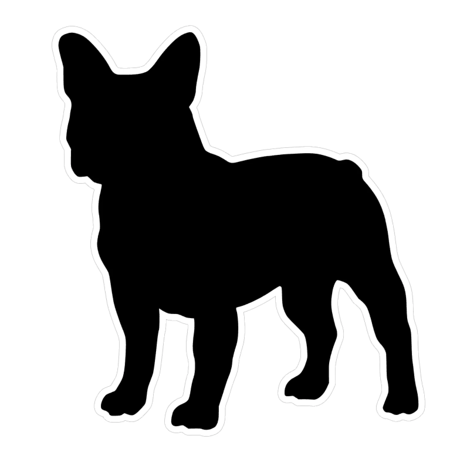 French Bulldog Dog Profile Acrylic Blank - Image 2