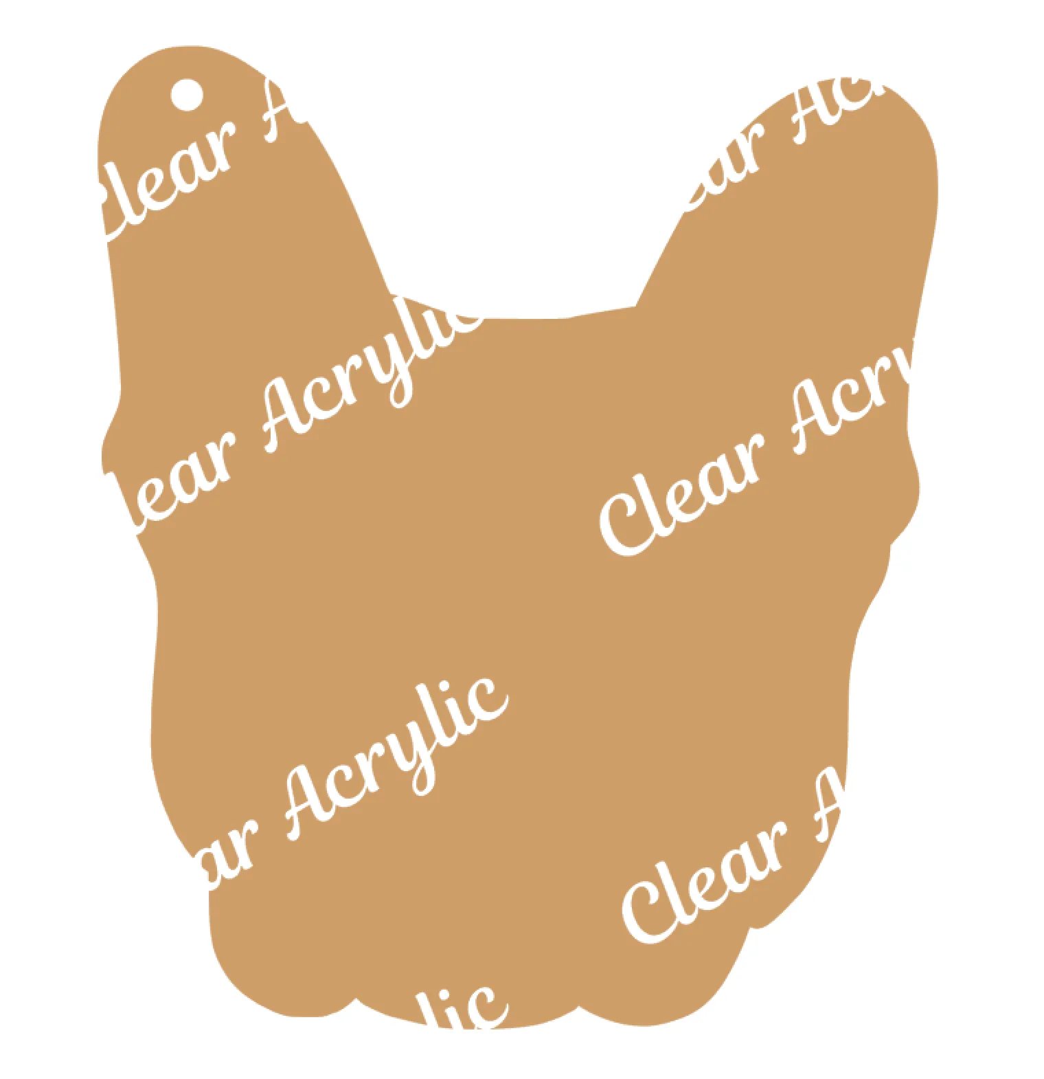 French Bulldog Face Acrylic Blank