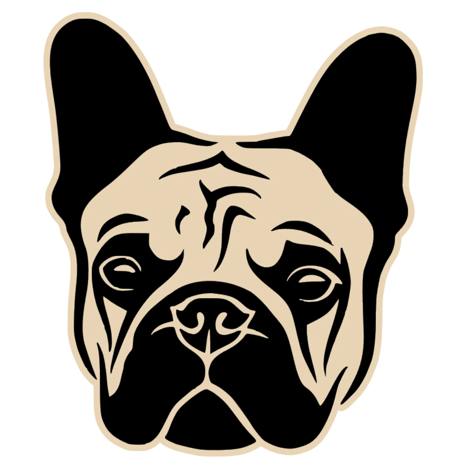 French Bulldog Face Acrylic Blank - Image 2