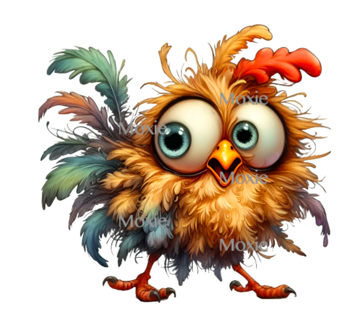 Funny Chicken Decal & Acrylic Blank COMBO