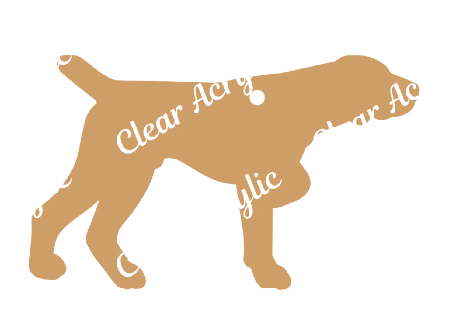 German Short Hair Pointer Profile Acrylic Blank