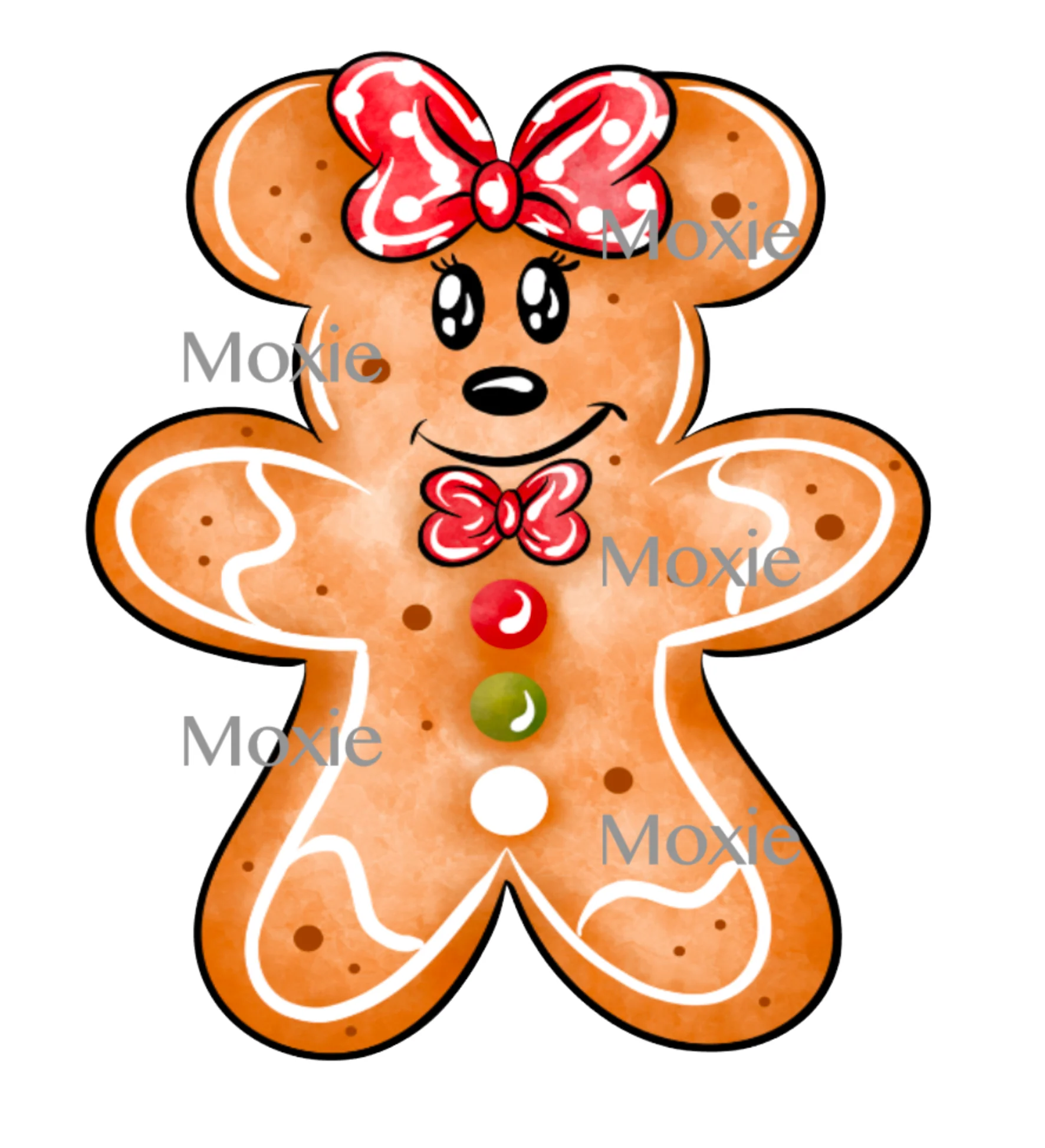 Gingerbread Minnie Decal & Acrylic Blank COMBO