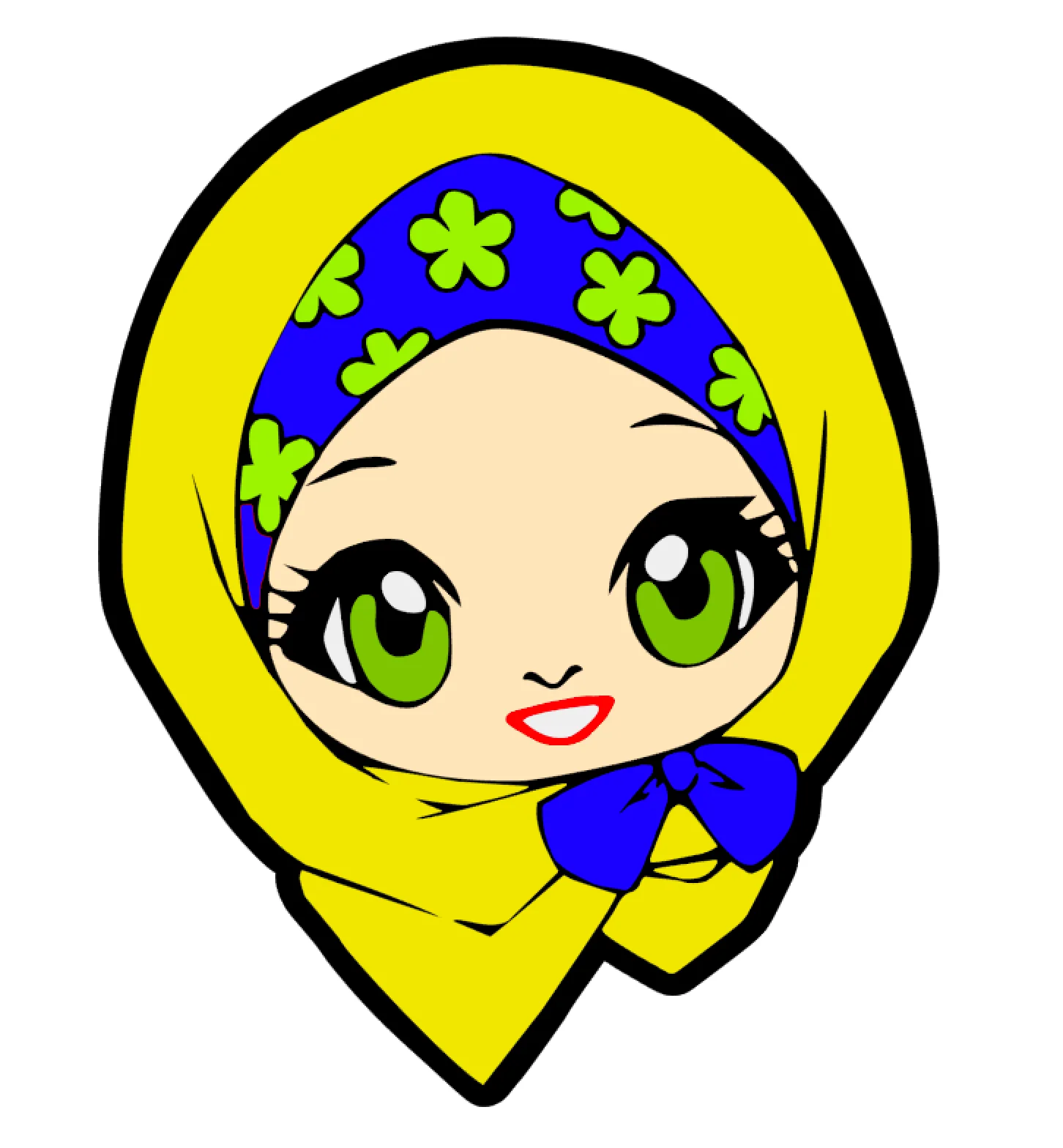Girl Hijab Acrylic Blank - Image 2
