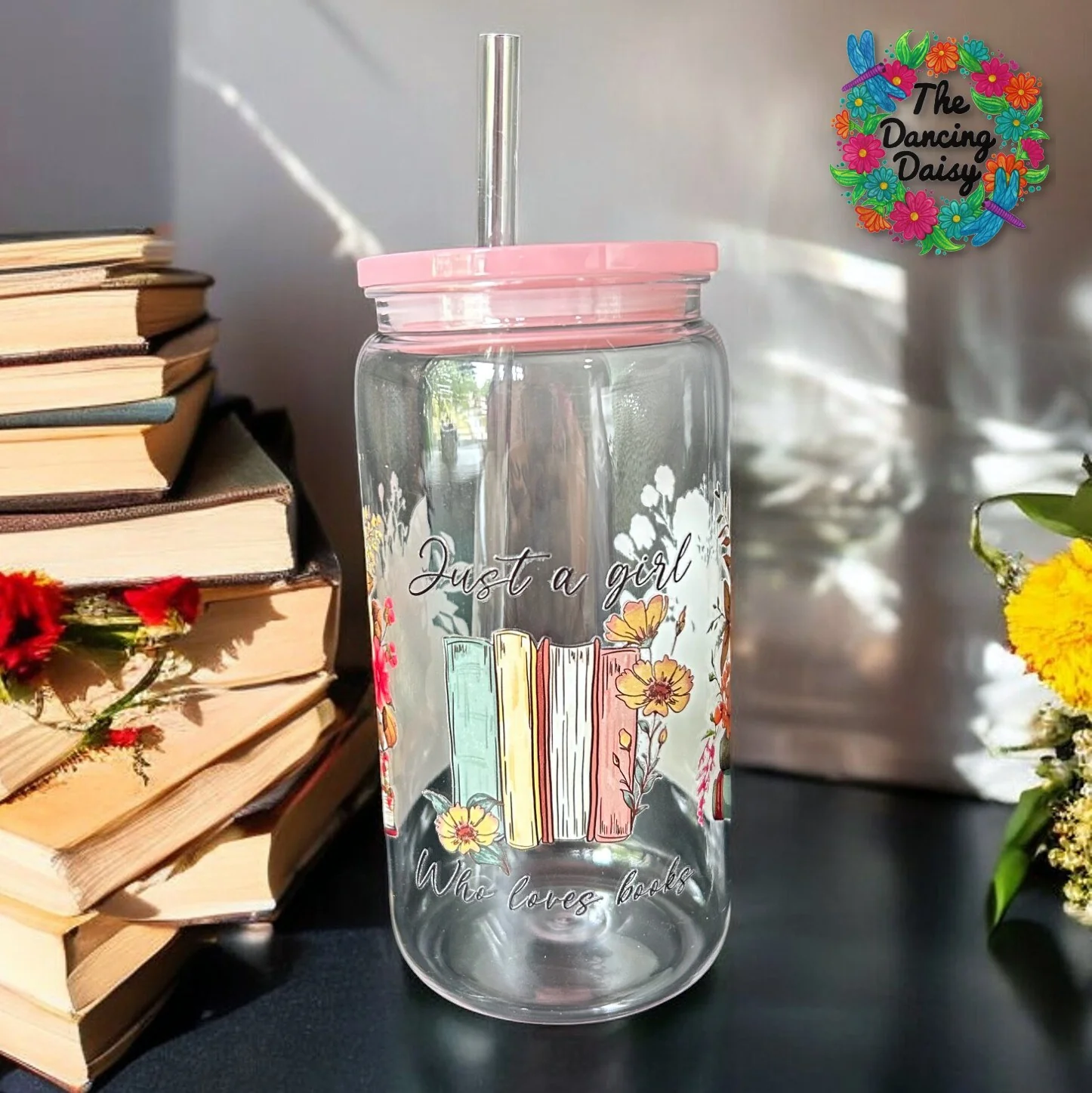 Girl Loves Books Glass Wrap - Image 2