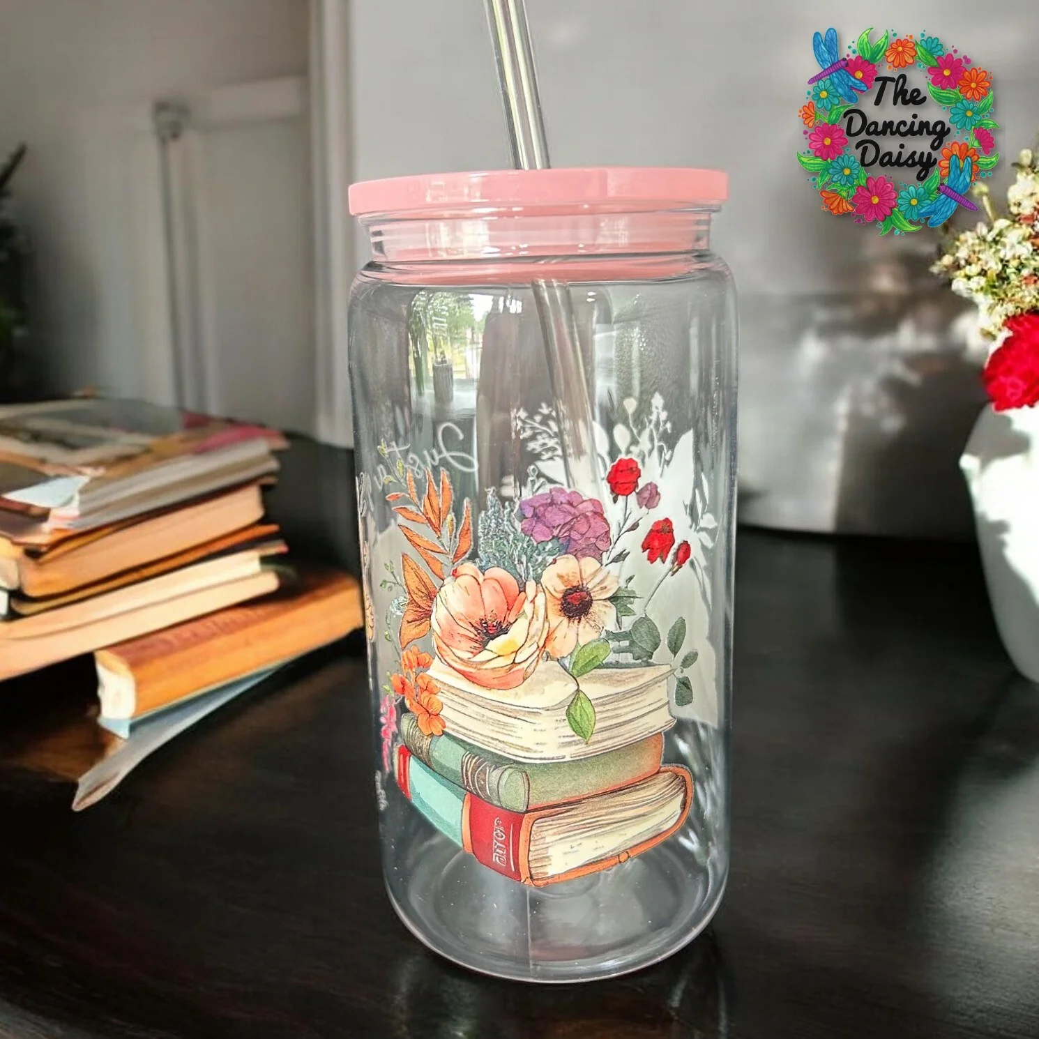 Girl Loves Books Glass Wrap - Image 3