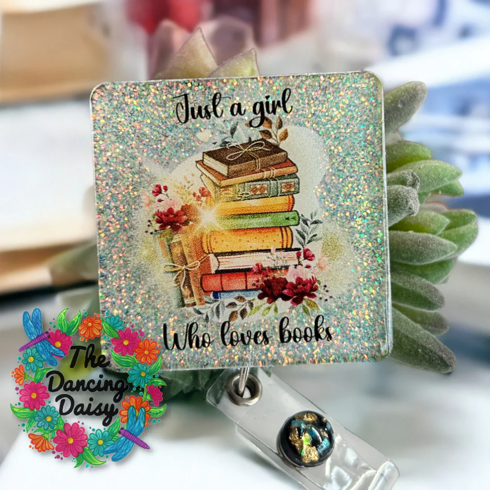 Girl Loves Books UV DTF Transfer - Image 2