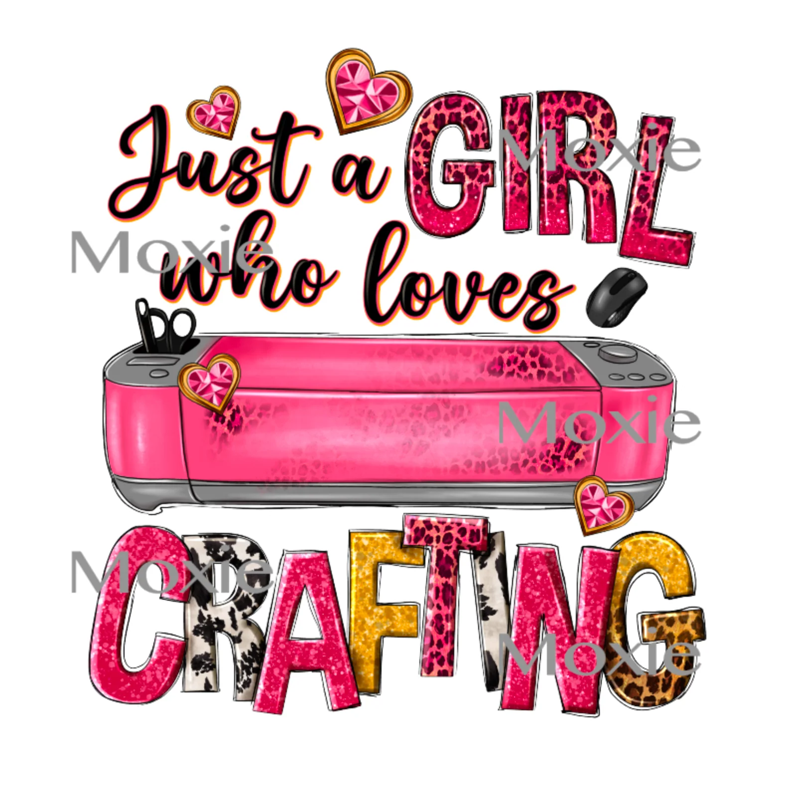 Girl Loves Crafting UV DTF Transfer - Image 3