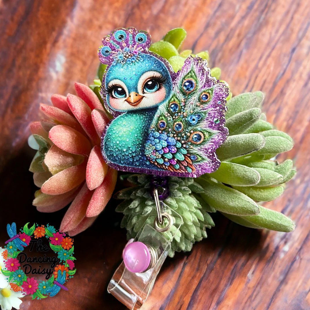 Glamour Peacock Decal & Acrylic Blank COMBO - Image 2