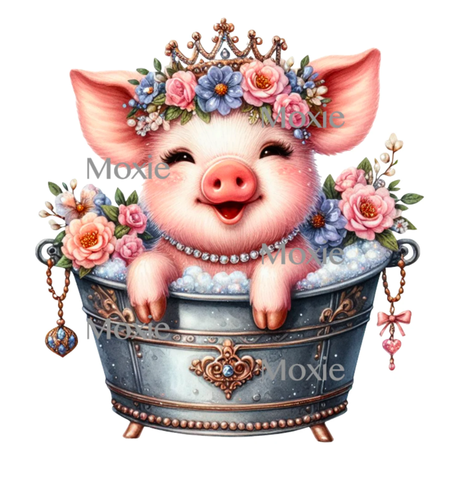 Glamour Pig Decal & Acrylic Blank COMBO