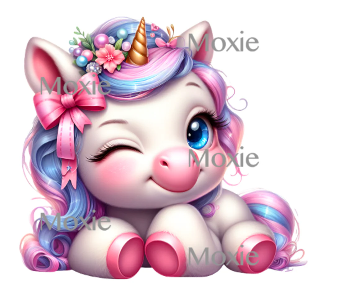 Glamour Unicorn Decal & Acrylic Blank COMBO
