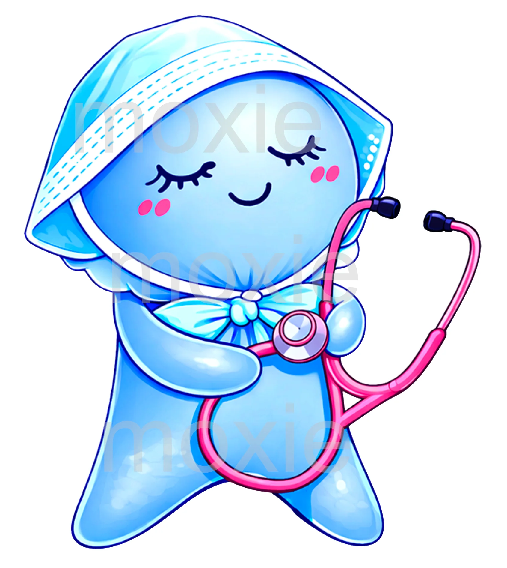 Glove Nurse Stethoscope Decal & Acrylic Blank COMBO