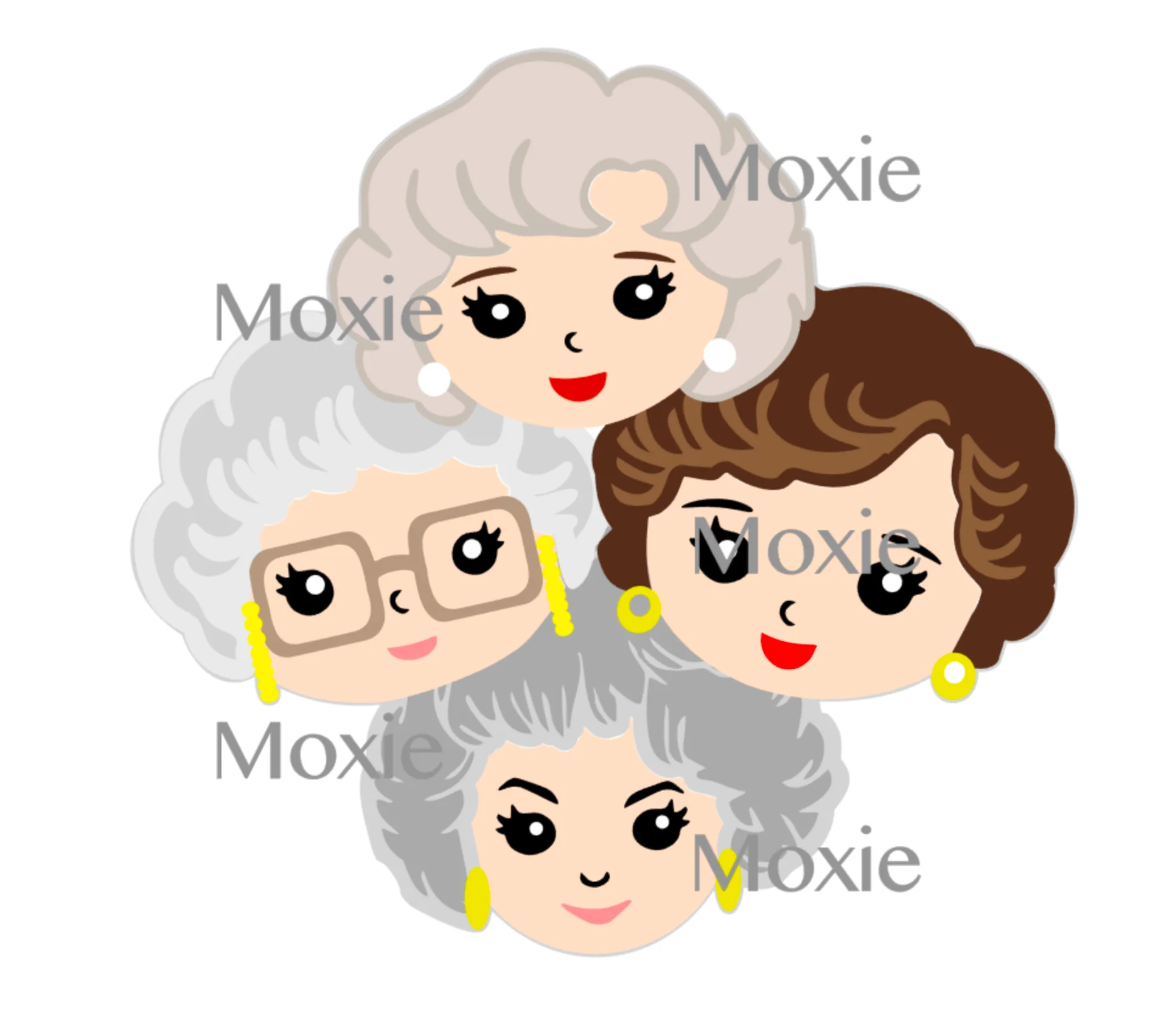 Golden Girls Decal & Acrylic Blank COMBO