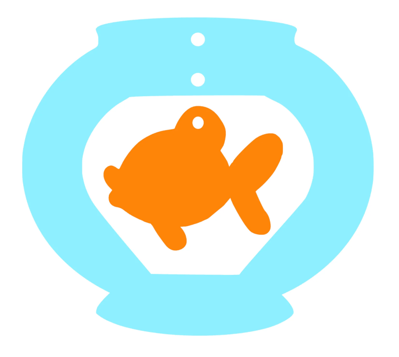 Goldfish In a Bowl Acrylic Blank - Image 2