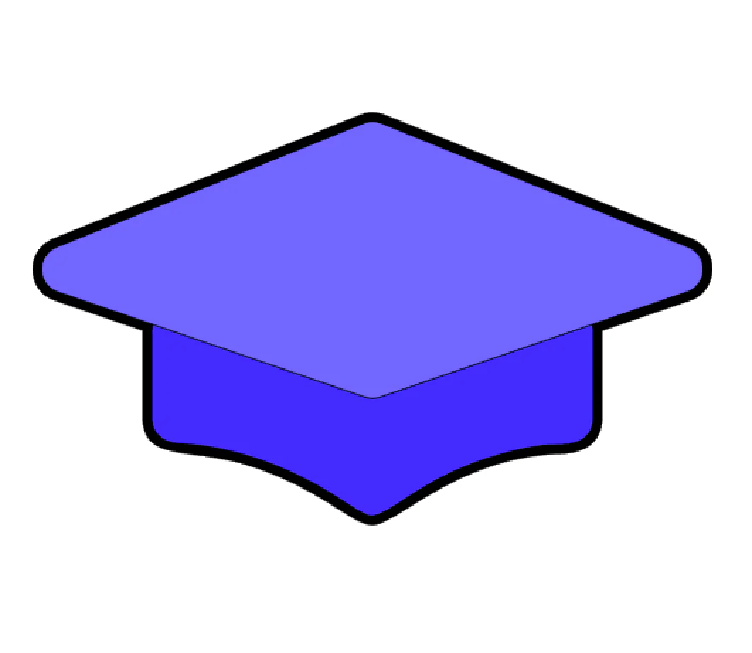 Graduation Cap (No Tassel) Acrylic Blank - Image 2