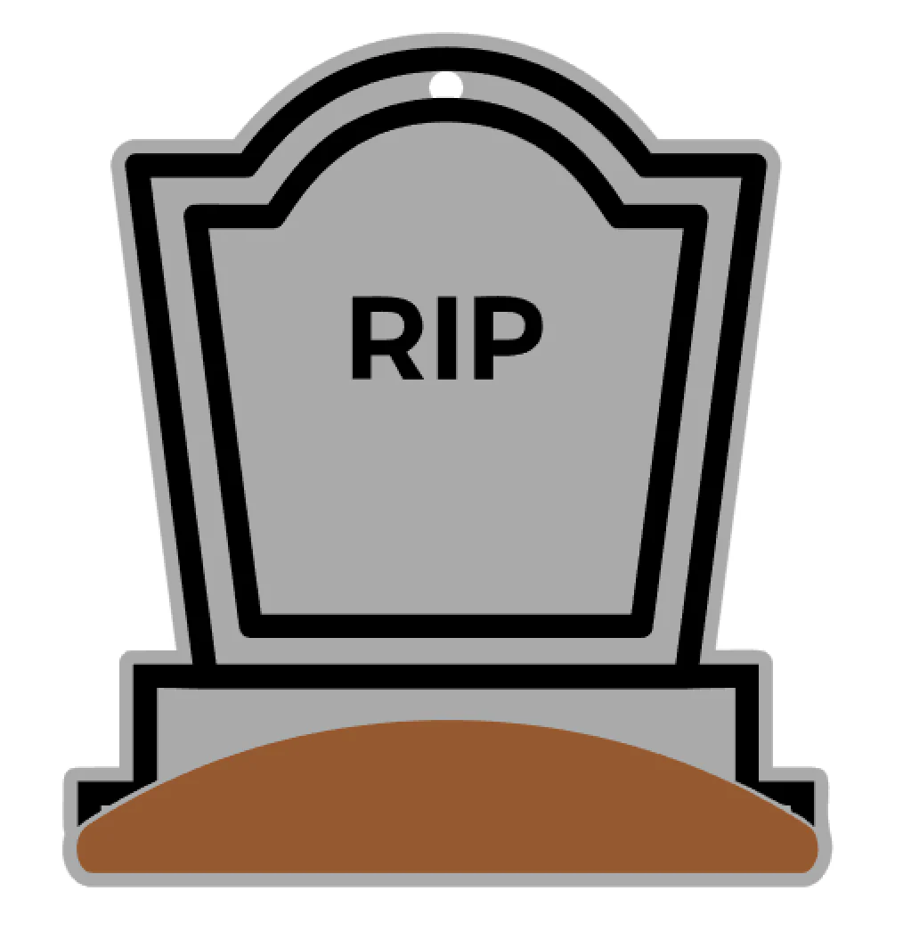 Grave Stone Marker  Acrylic Blank - Image 2