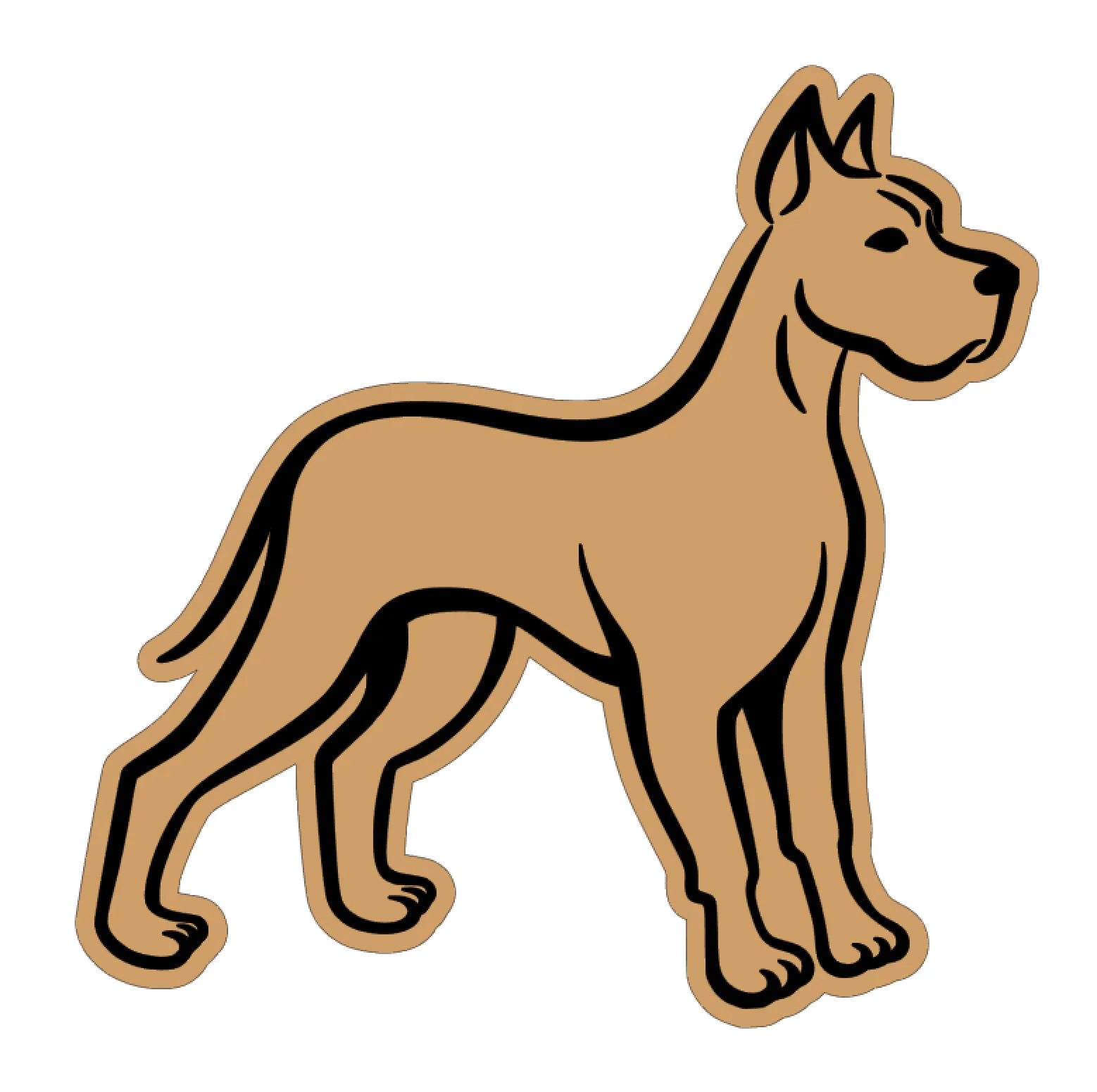 Great Dane Body Acrylic Blank - Image 2