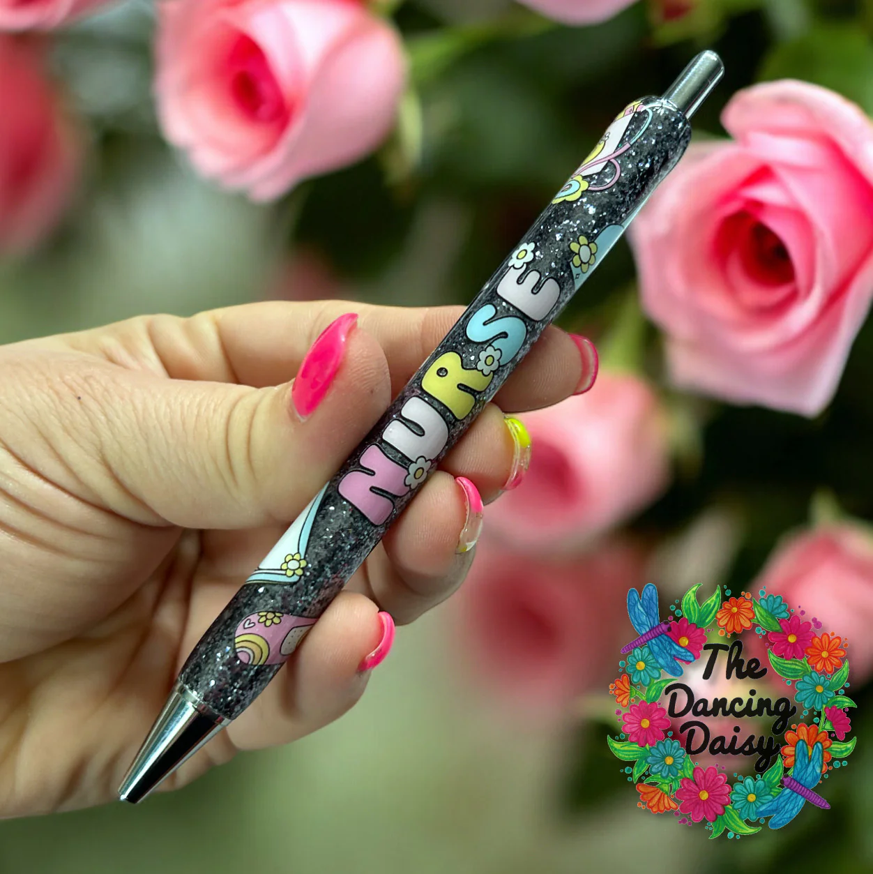 Groovy Nurse Pen Wrap UV DTF - Image 2