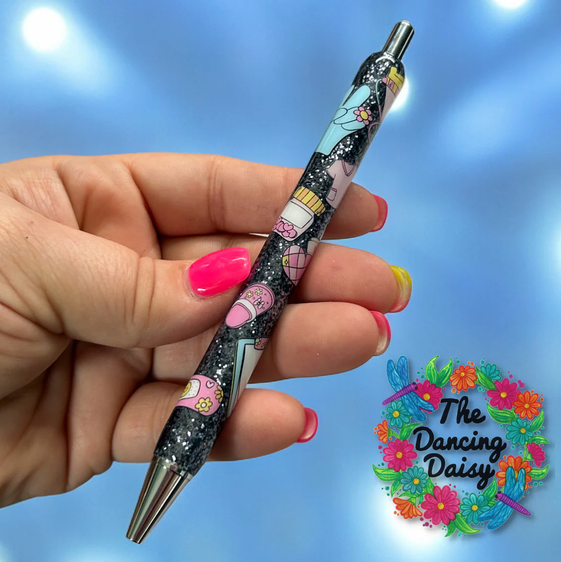 Groovy Nurse Pen Wrap UV DTF - Image 4