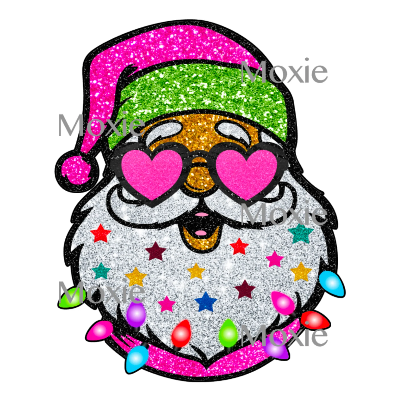 Groovy Santa Decal & Acrylic Blank COMBO