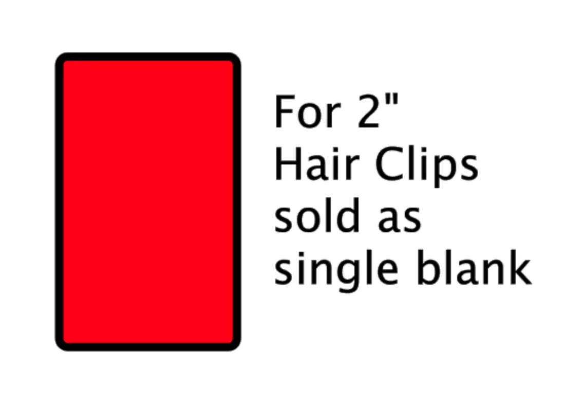 Hair Clip 2" Blank