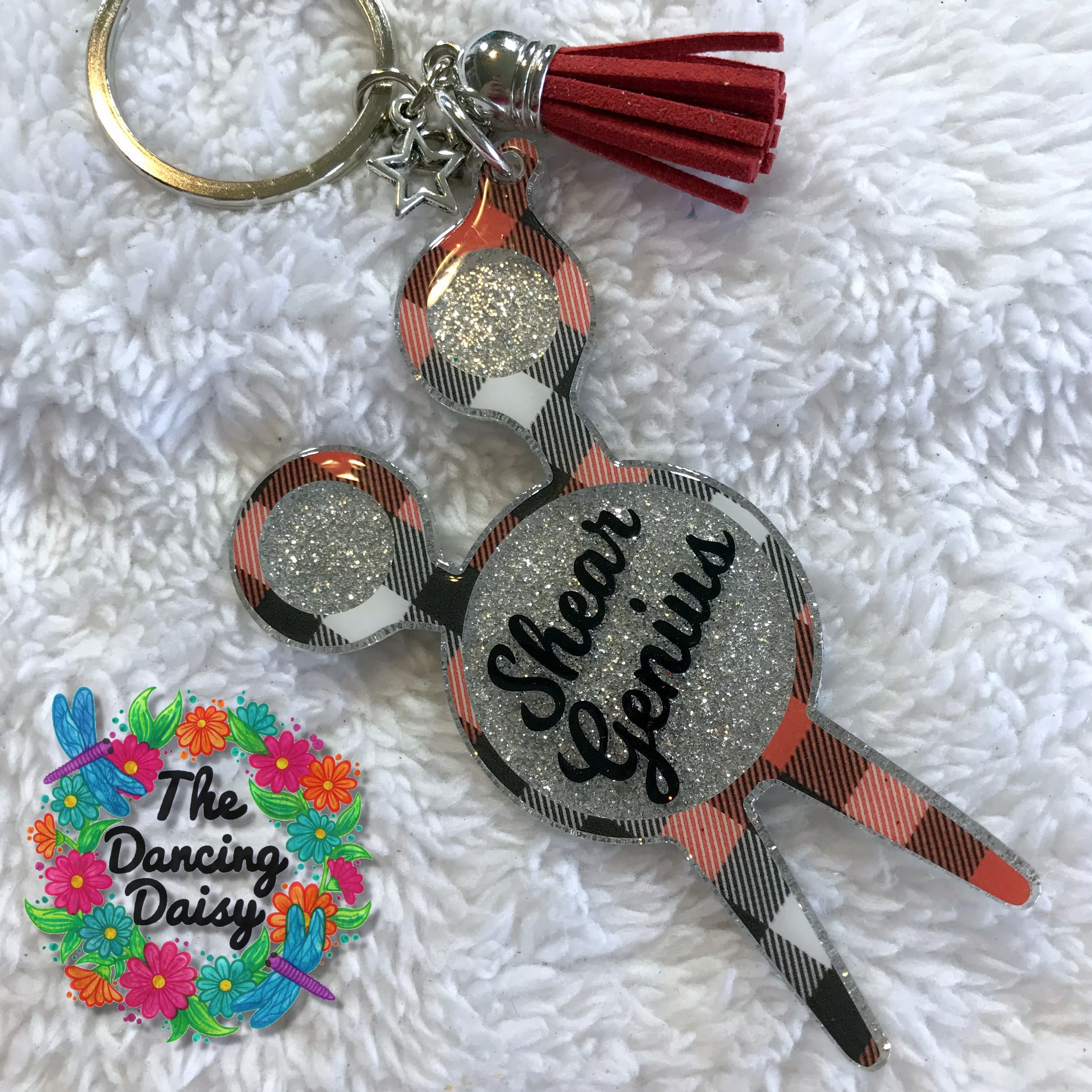 Hair Stylist Shears Monogram Acrylic Blank - Image 3