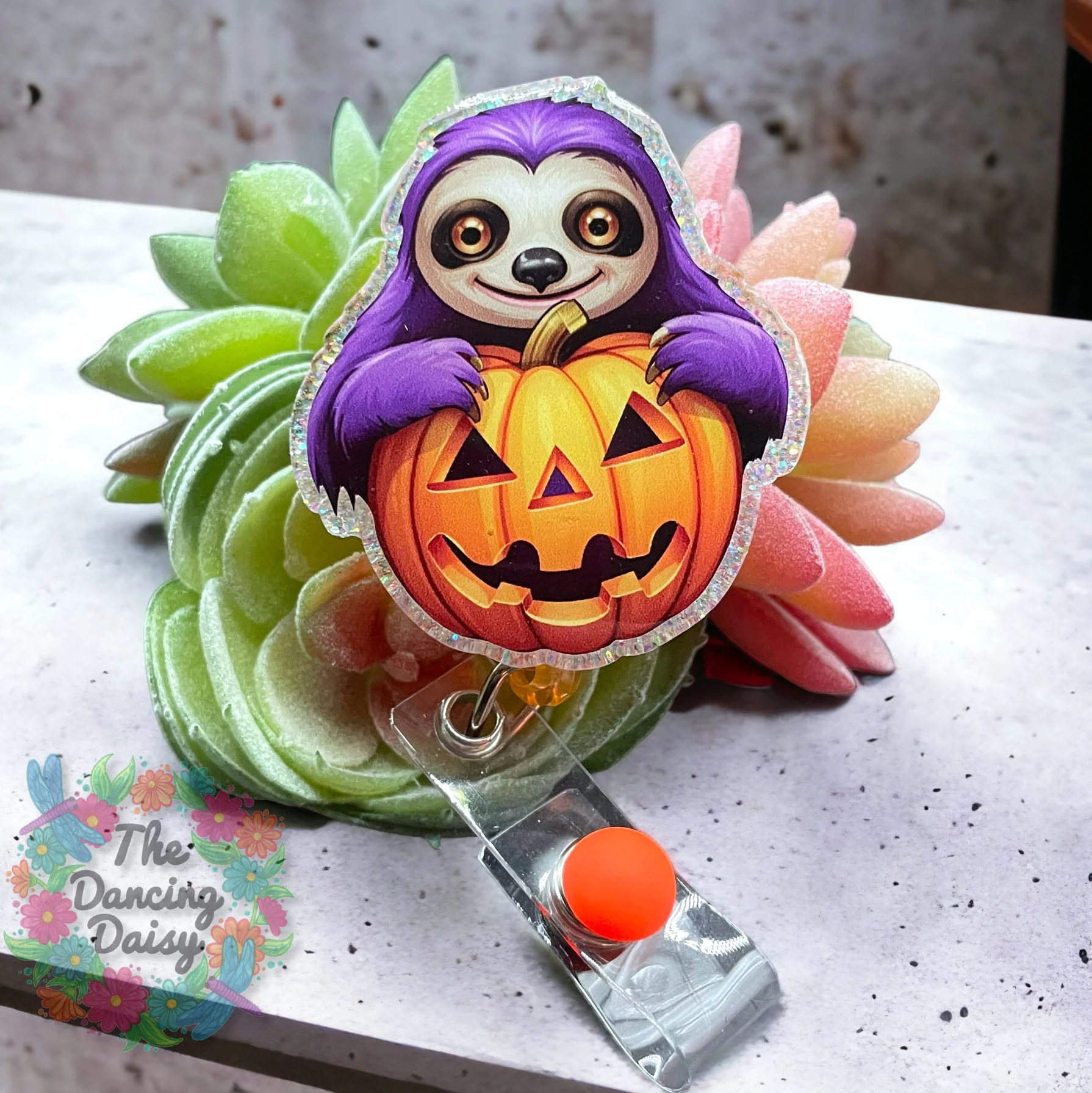 Halloween Sloth Decal & Acrylic Blank COMBO - Image 2