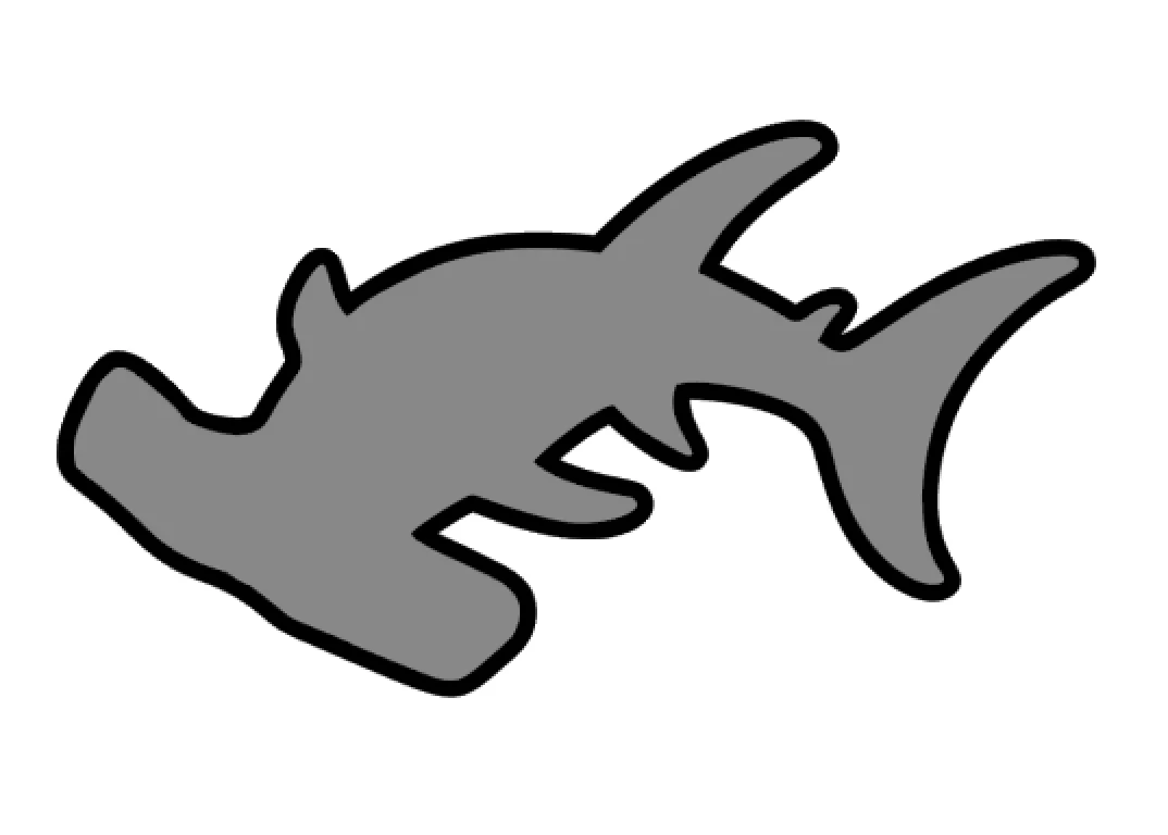 Hammerhead Shark Acrylic Blank - Image 2