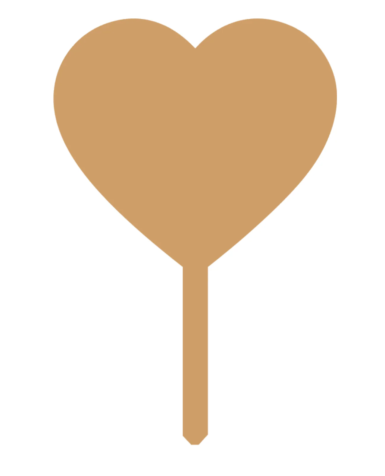 Heart Cake Topper Acrylic Blank