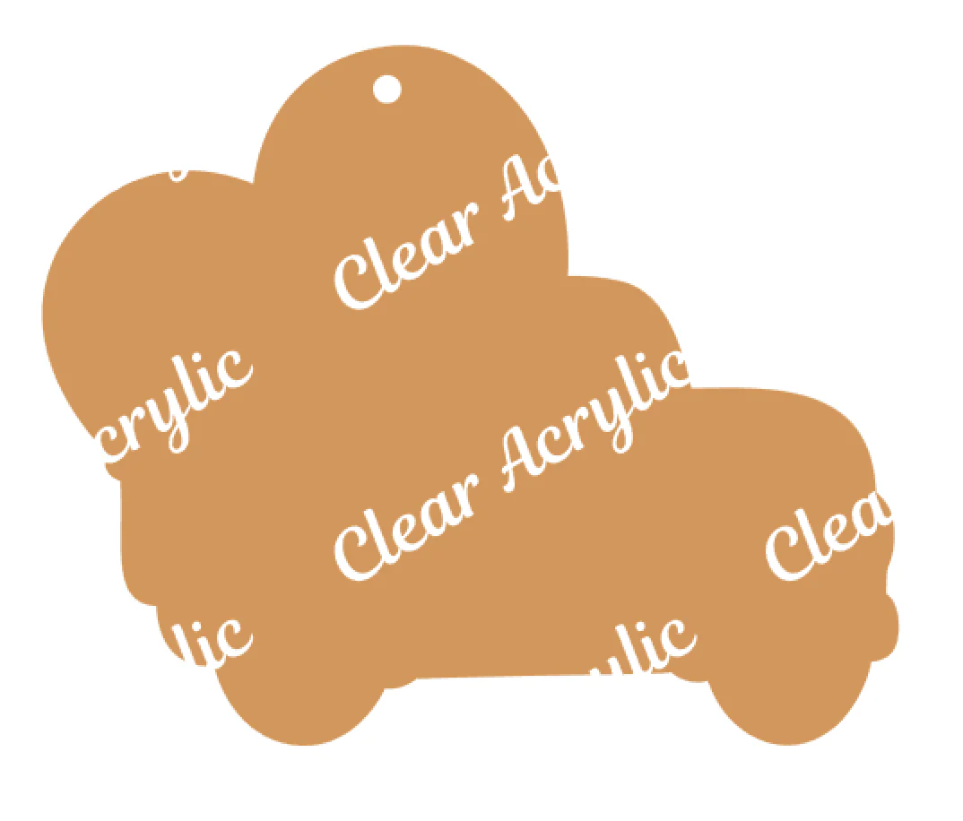 Heart Vintage Truck Acrylic Blank