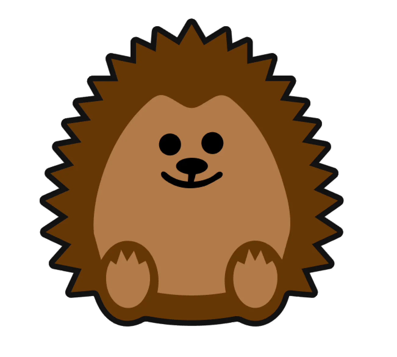 Hedgehog Face Acrylic Blank - Image 2