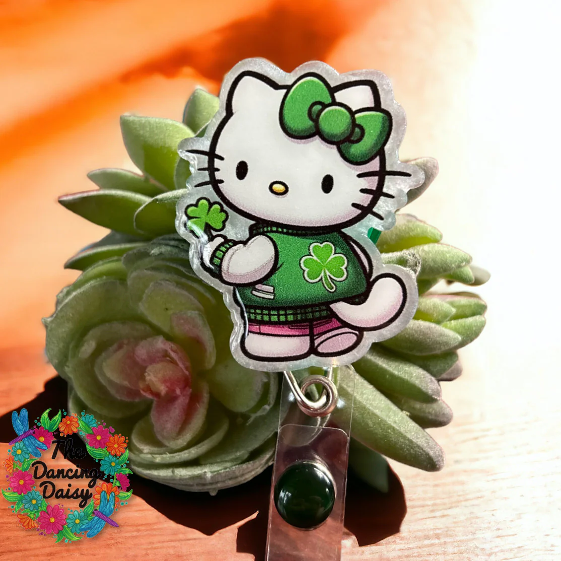 Hello Kitty Shamrock Decal & Acrylic Blank COMBO - Image 2