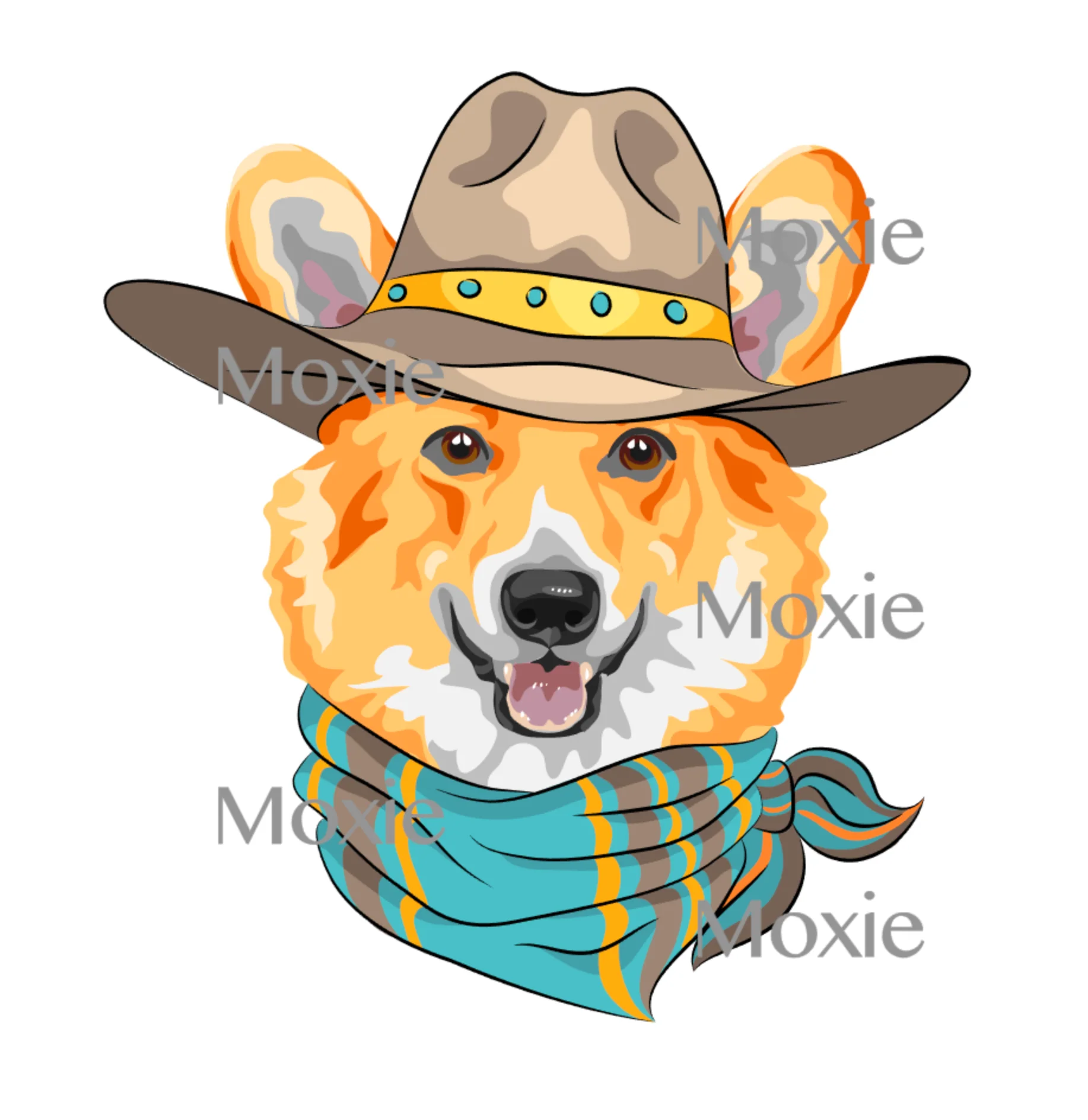 Hipster Corgi Decal & Acrylic Blank COMBO