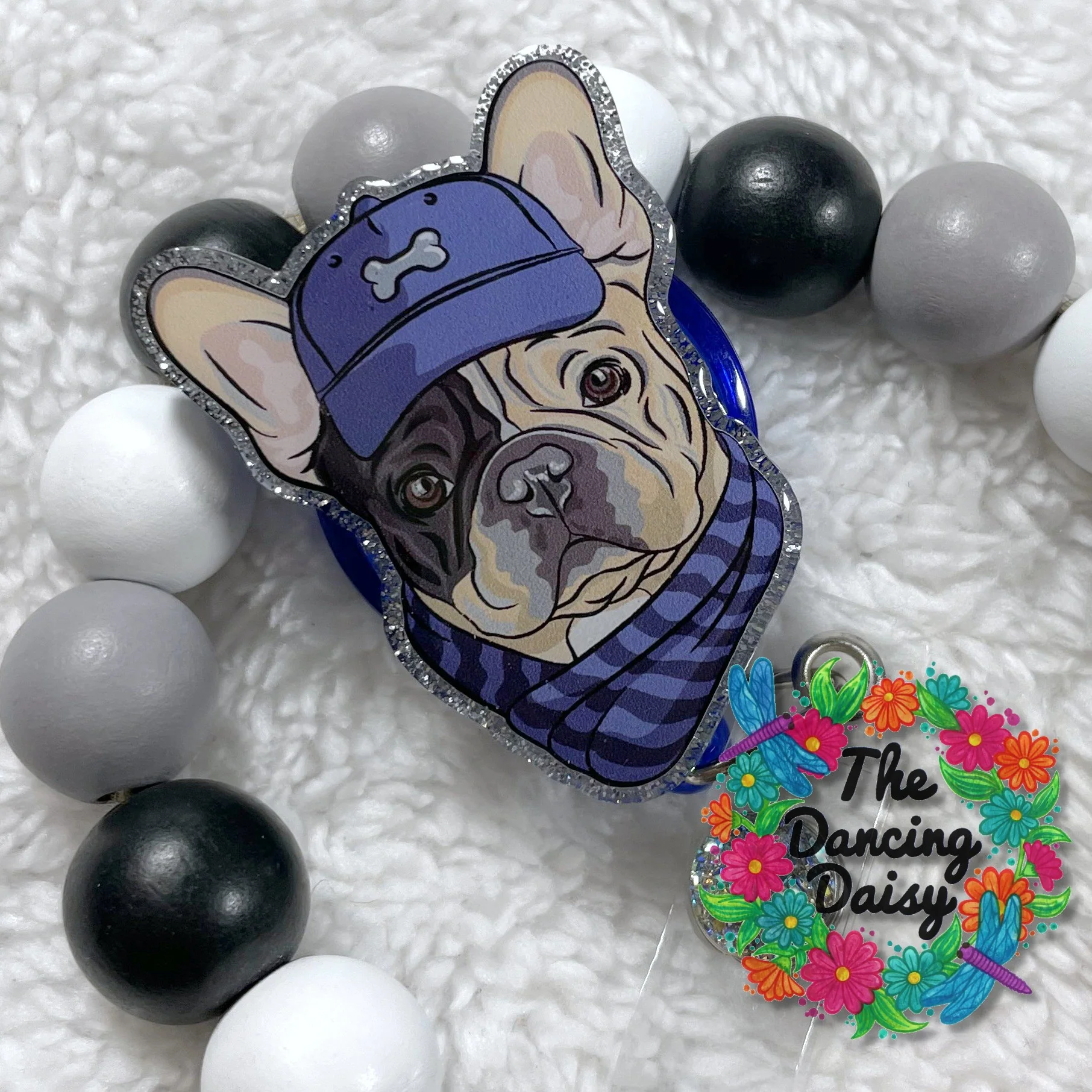 Hipster French Bulldog Decal & Acrylic Blank COMBO - Image 2