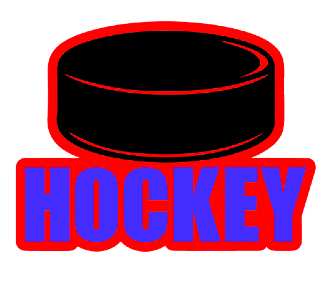 Hockey Word Acrylic Blank - Image 2