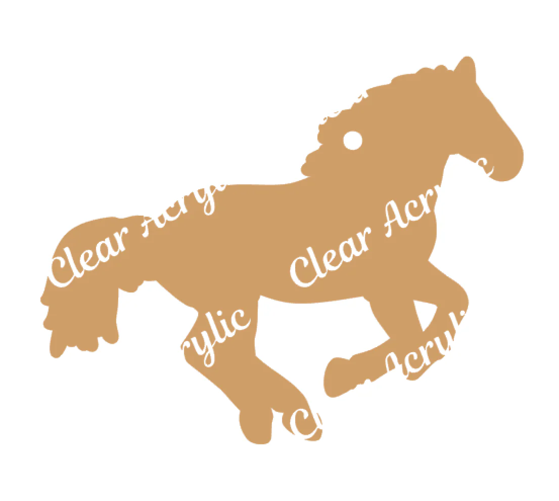 Horse Running Acrylic Blank