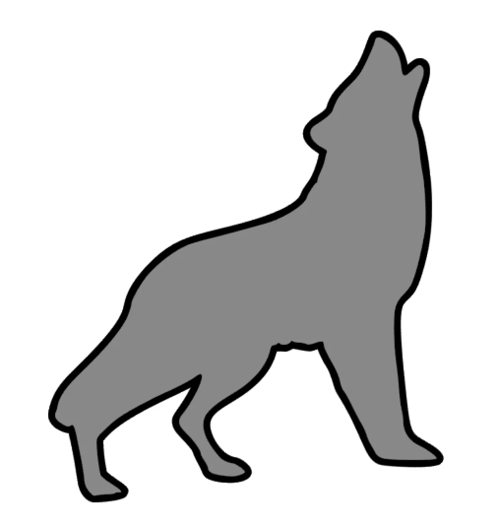 Howling Wolf Acrylic Blank - Image 2
