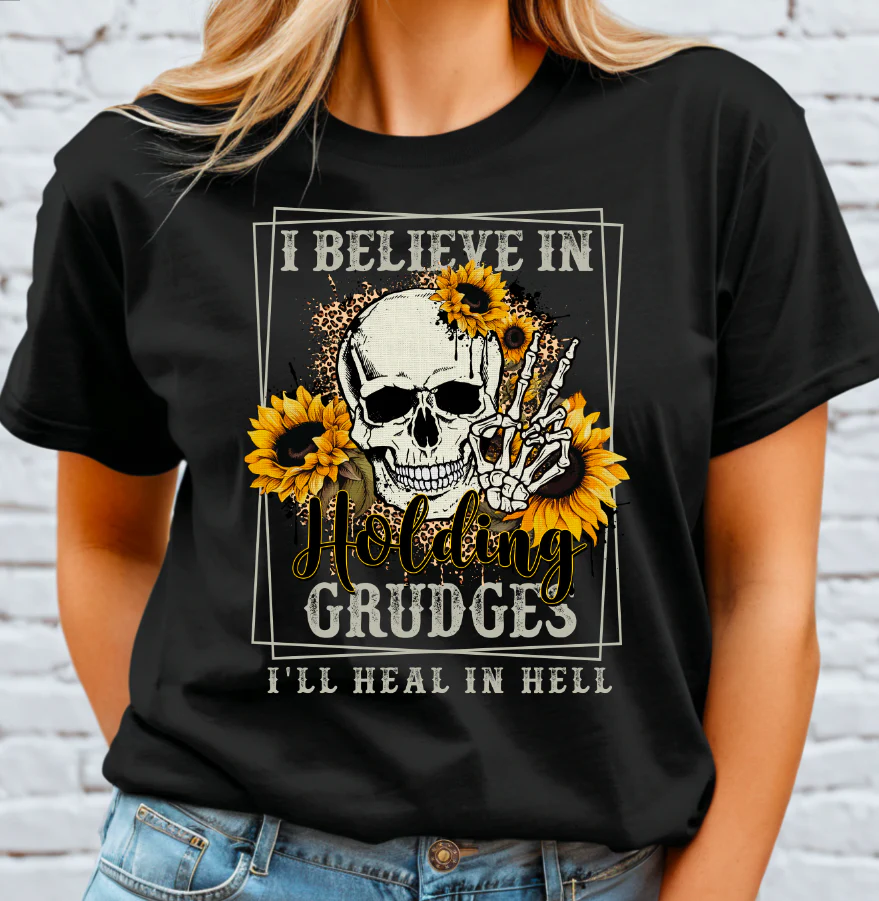 I Believe in Grudges - white DTF Transfer