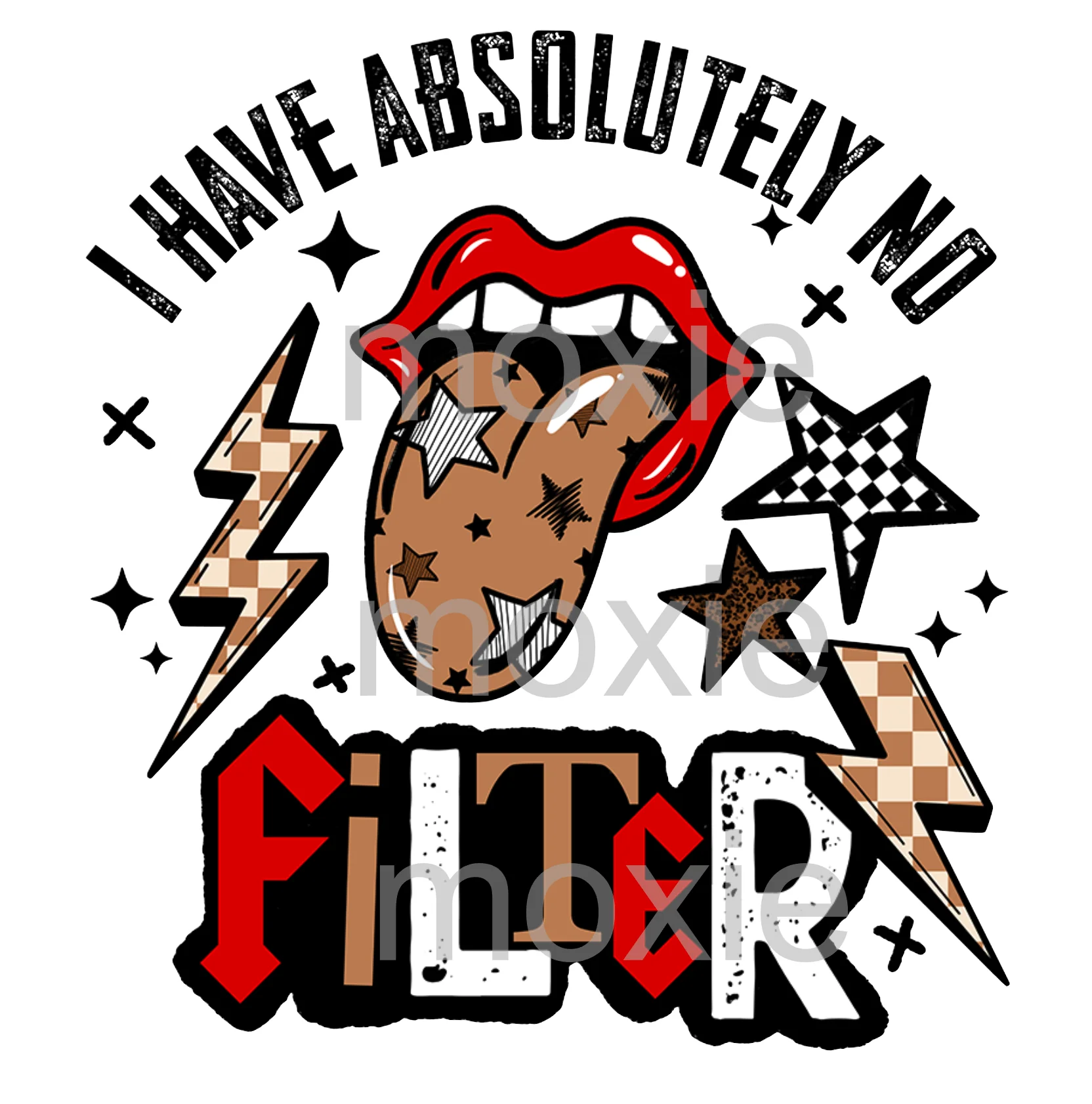 I Have Absolutely No Filter Decal & Acrylic Blank COMBO
