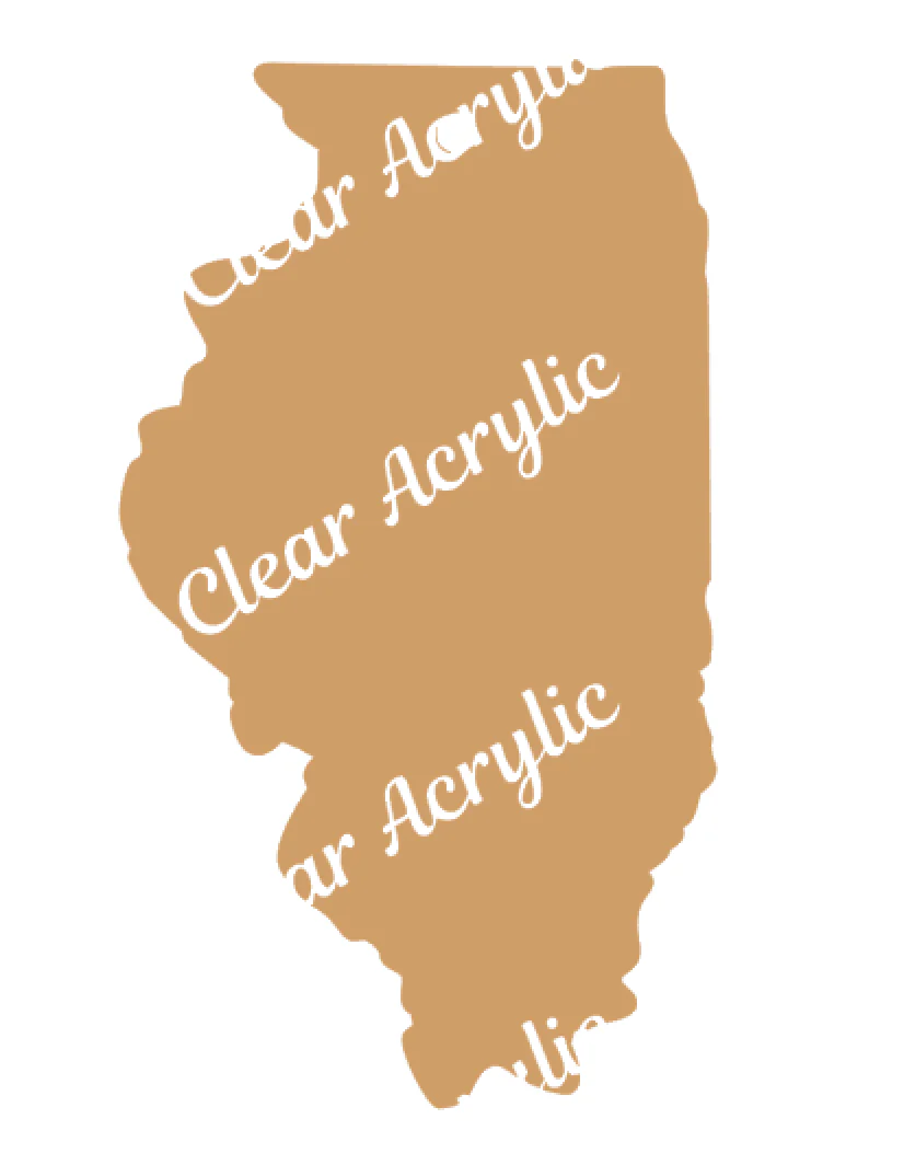 Illinois State Acrylic Blank