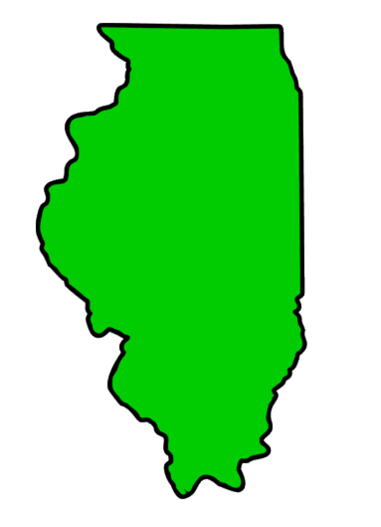 Illinois State Acrylic Blank - Image 2