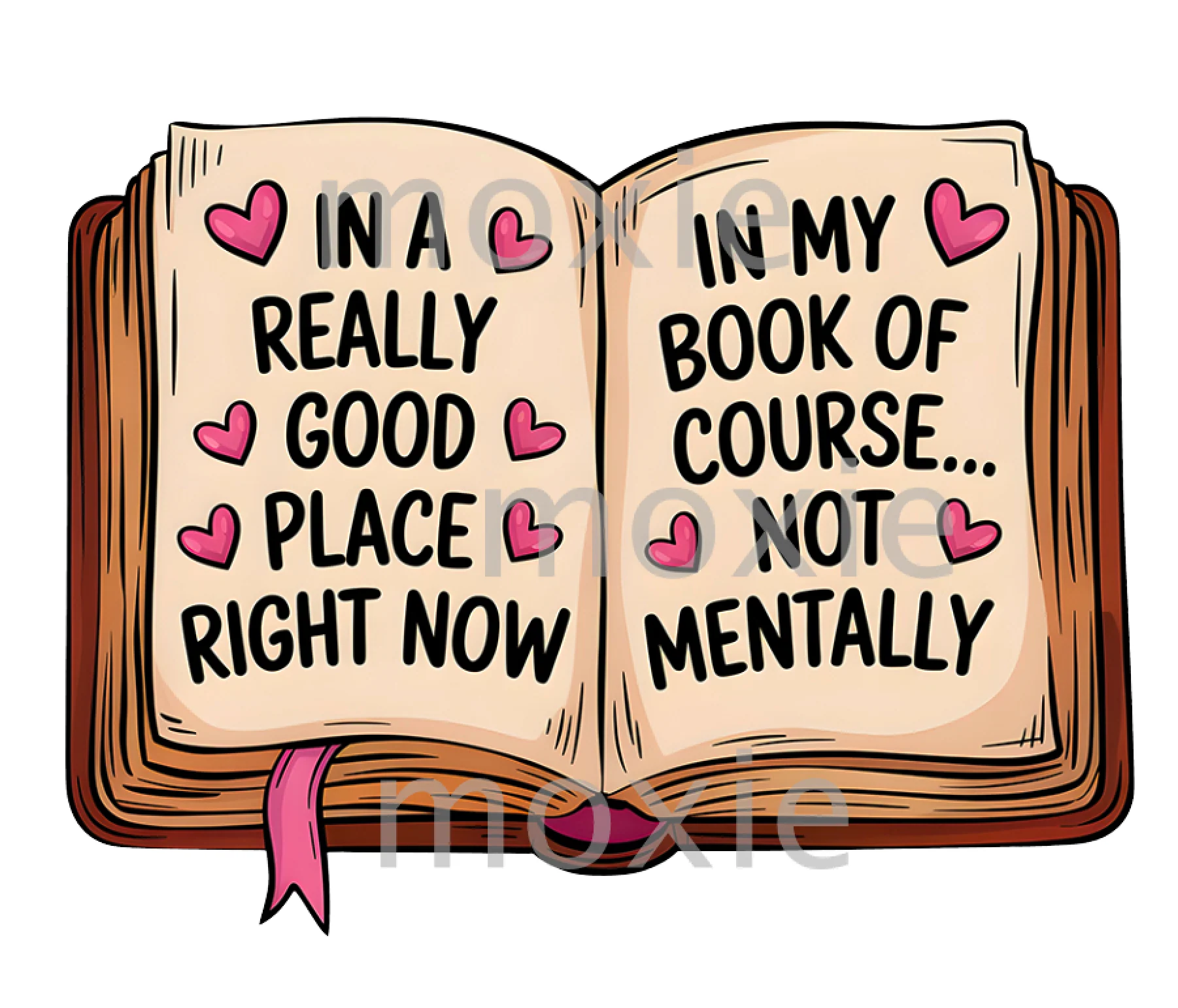 In A Good Place Book Decal & Acrylic Blank COMBO