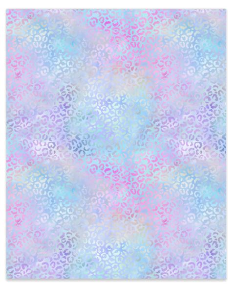 Iridescent Leopard 2 Faux Leather