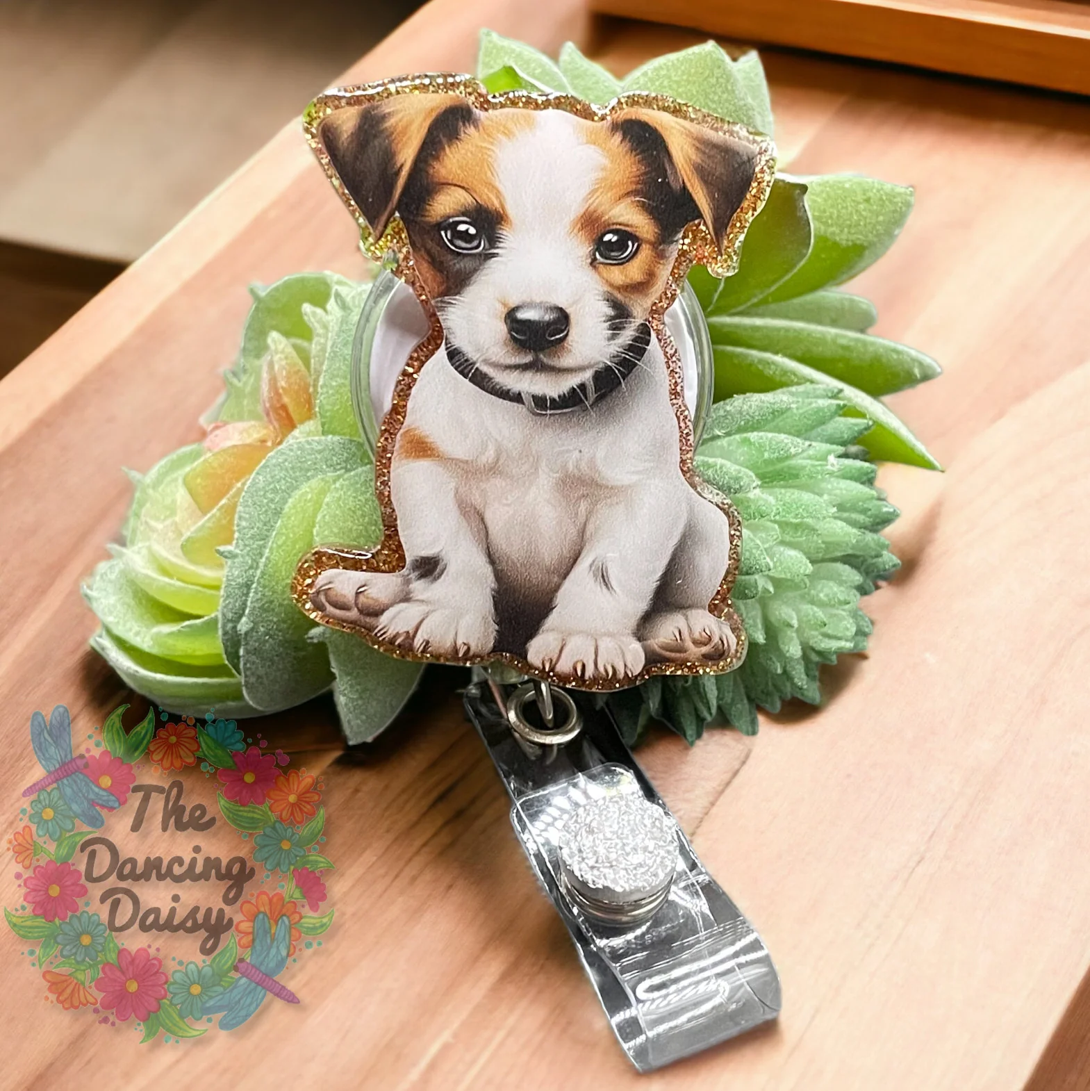 Jack Russell Puppy Decal & Acrylic Blank COMBO - Image 2
