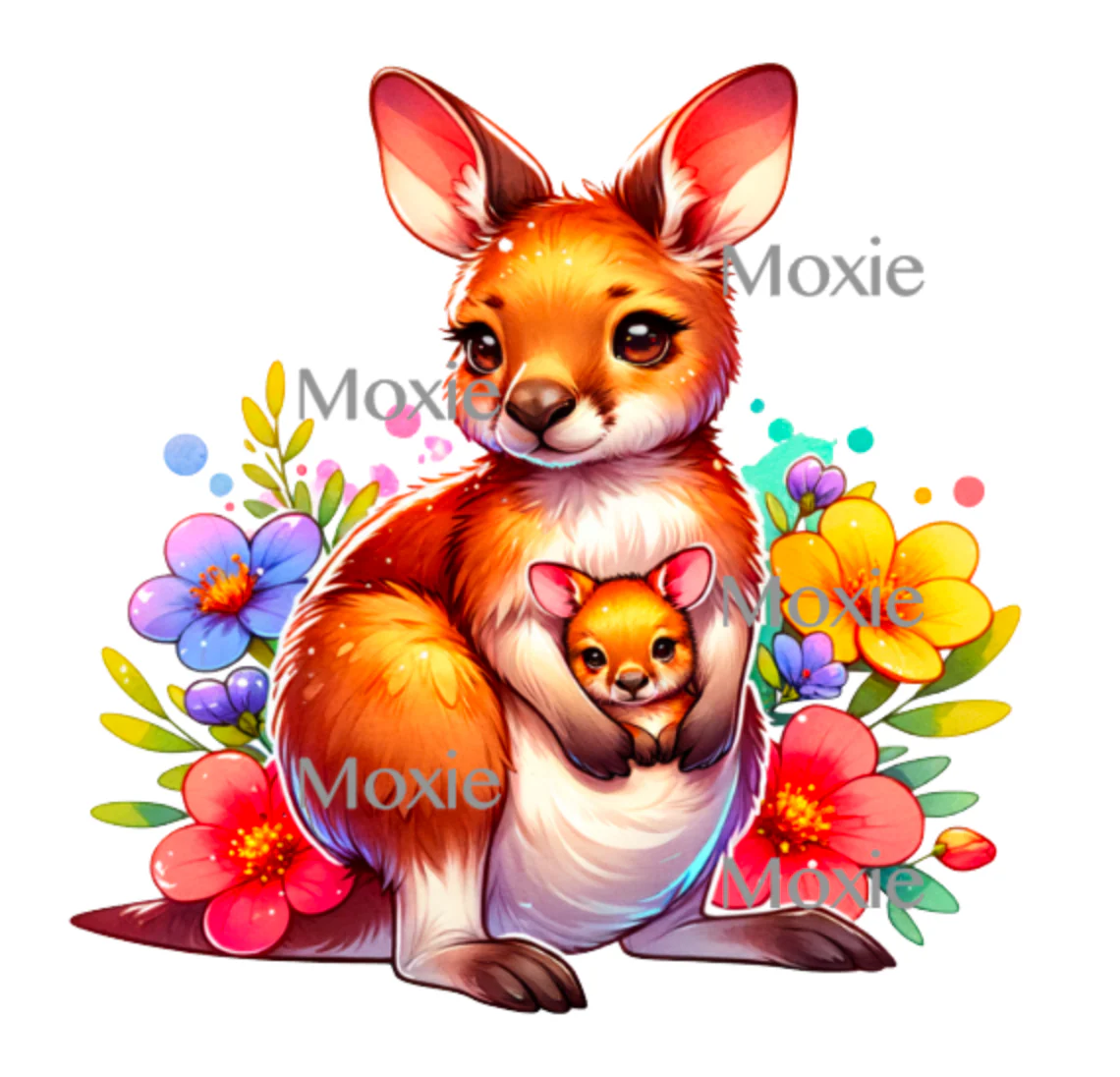 Kangaroo Joey UV DTF