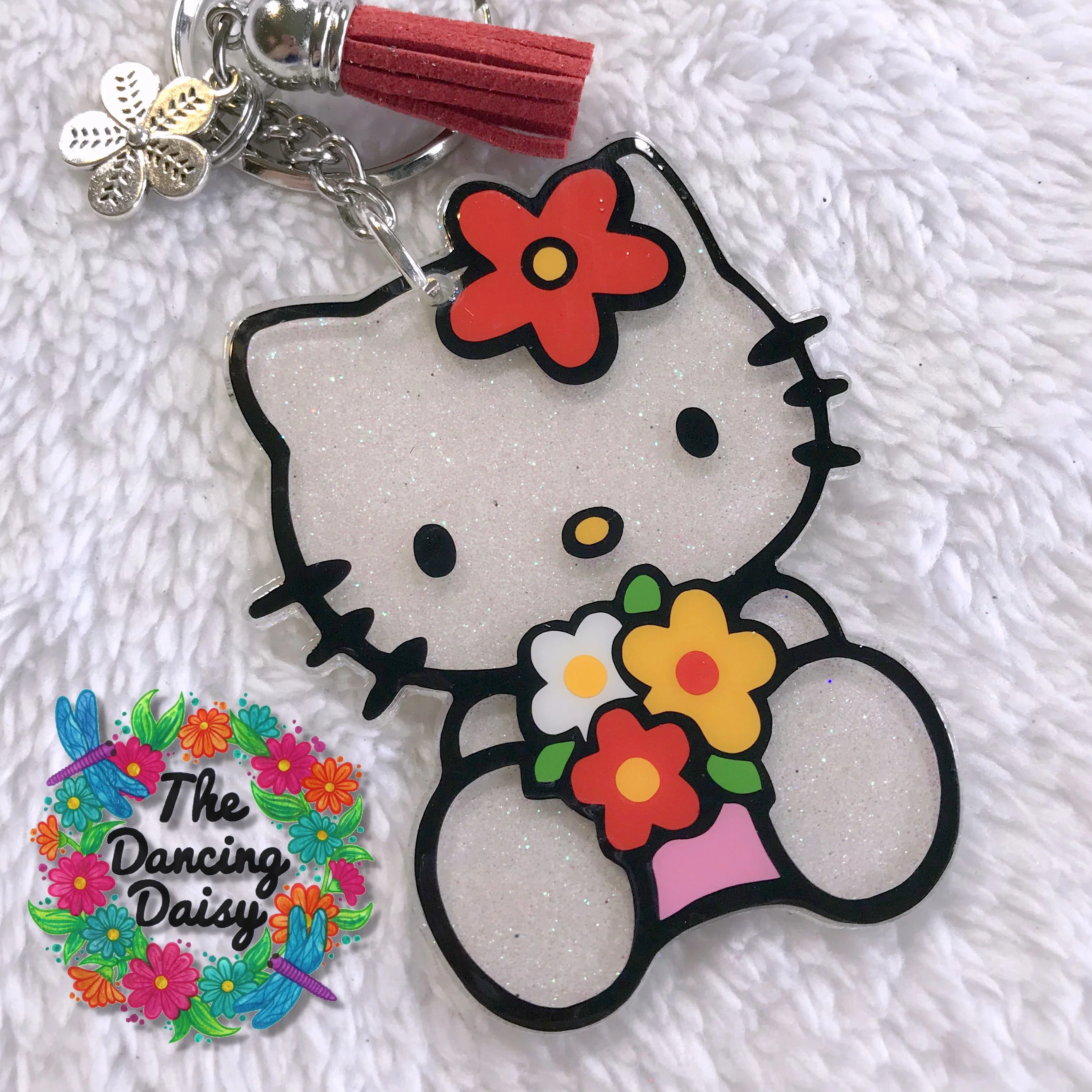 Kitty Flowers Acrylic Blank - Image 4