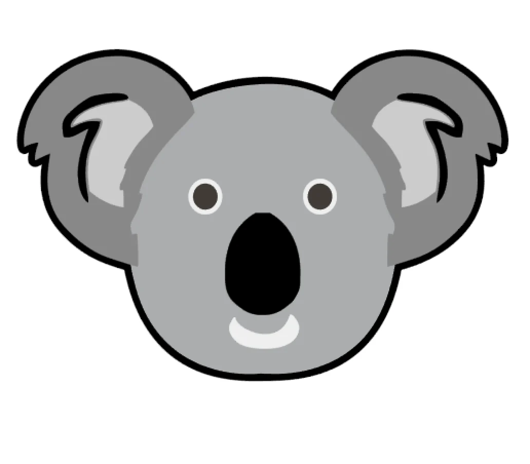 Koala Face Acrylic Blank - Image 2