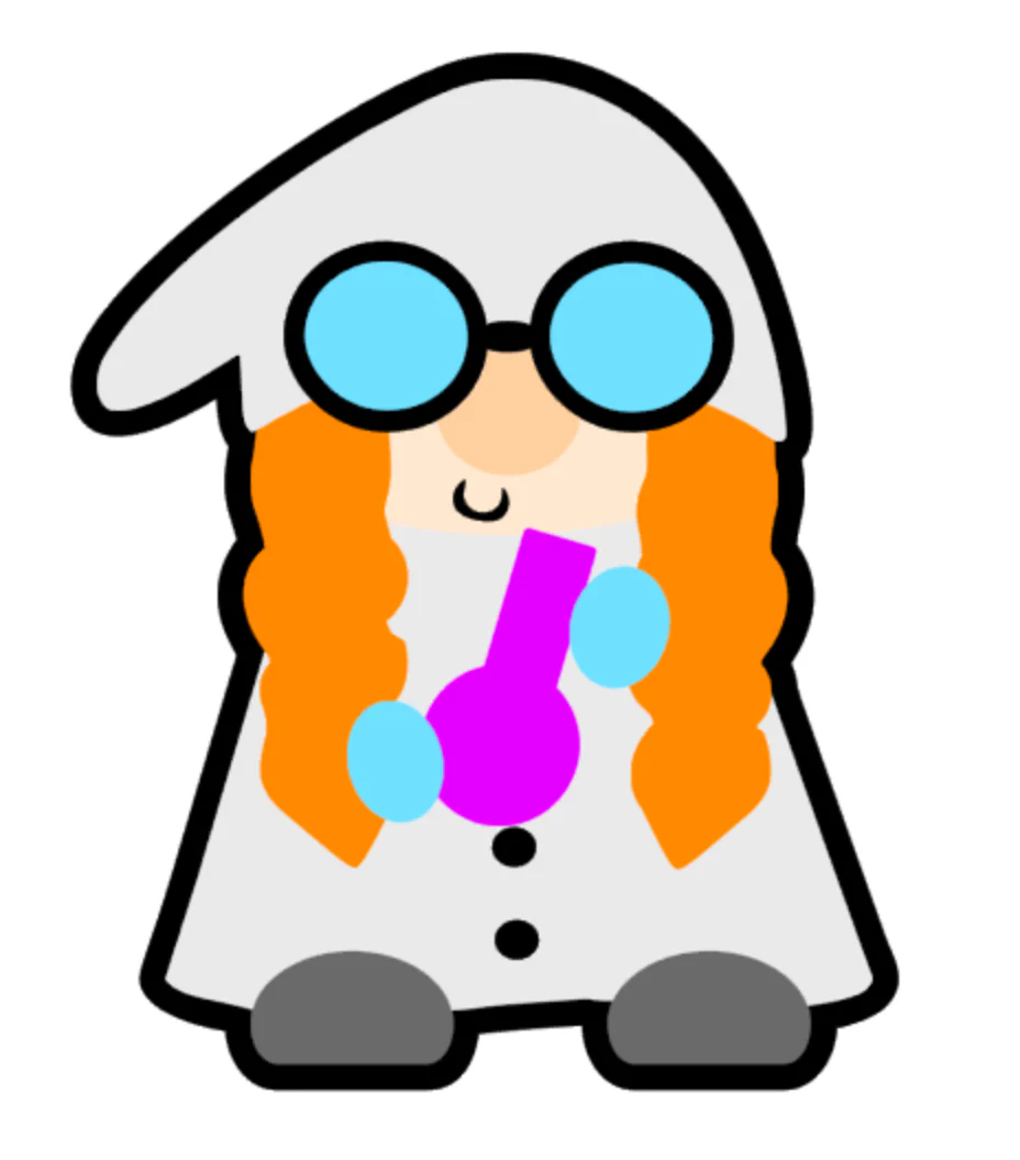 Lab Tech Gnome Acrylic Blank - Image 2