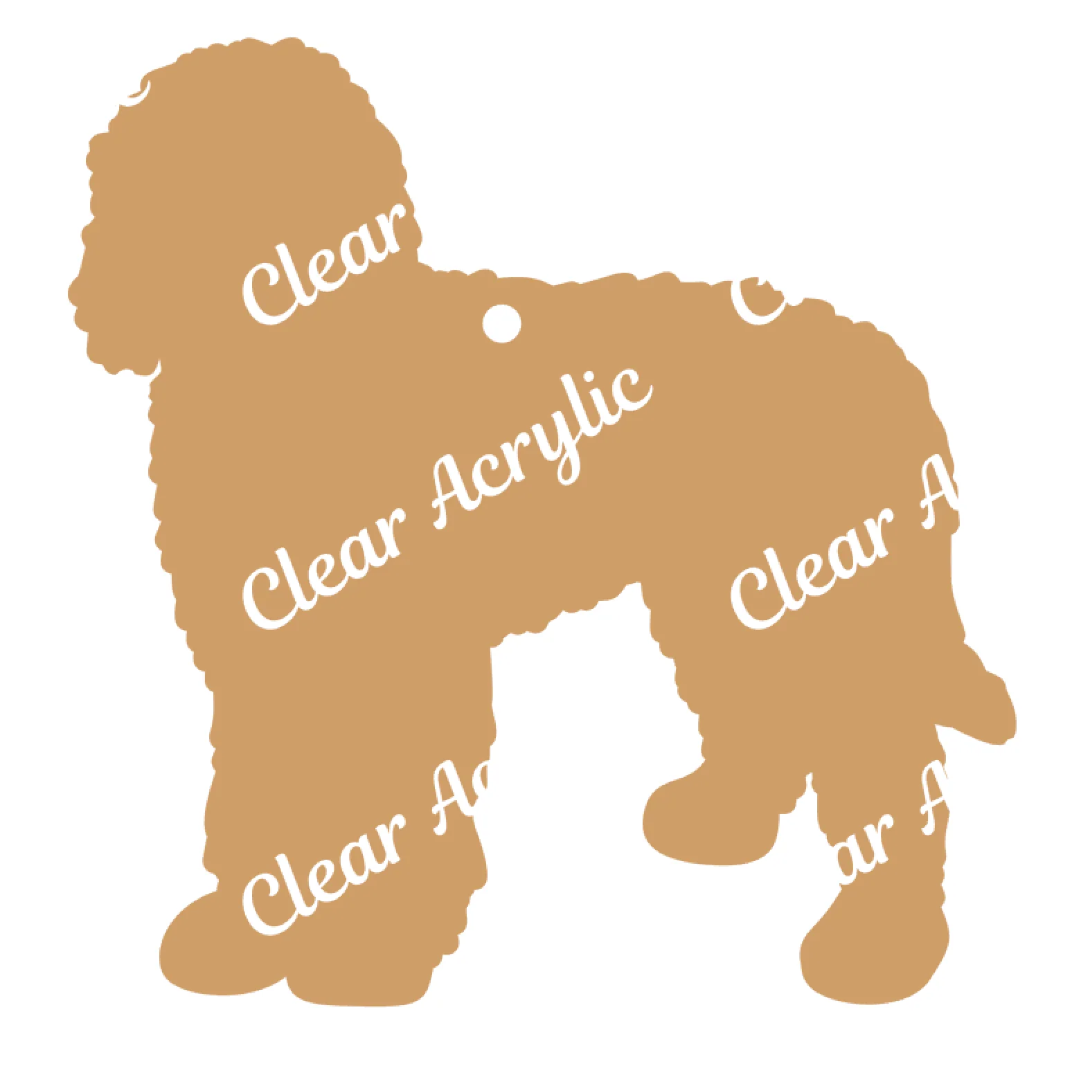 Labradoodle Dog Profile Acrylic Blank